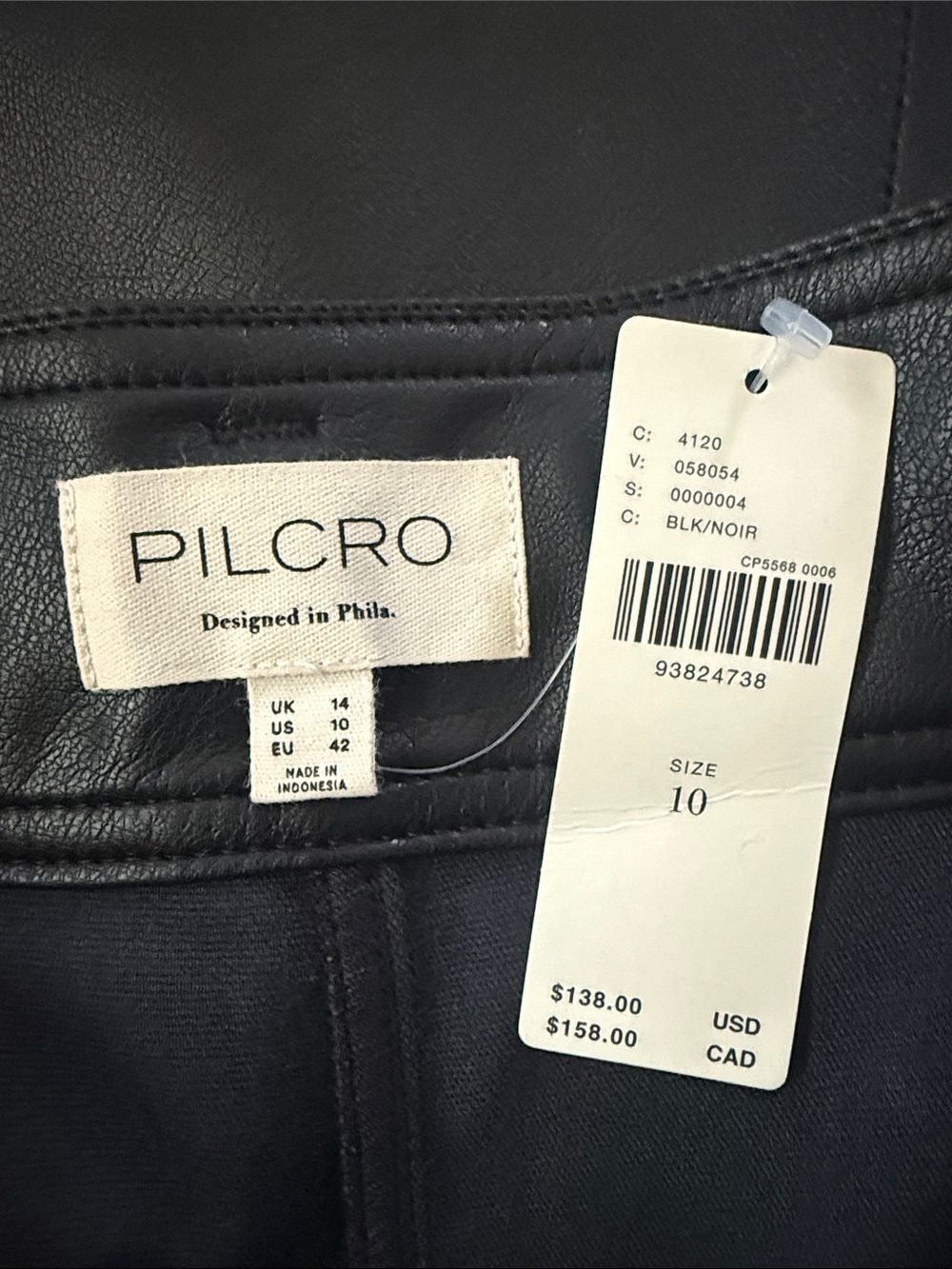 NWT Anthropologie Pilcro faux leather belted midi skirt - Picture 5 of 11